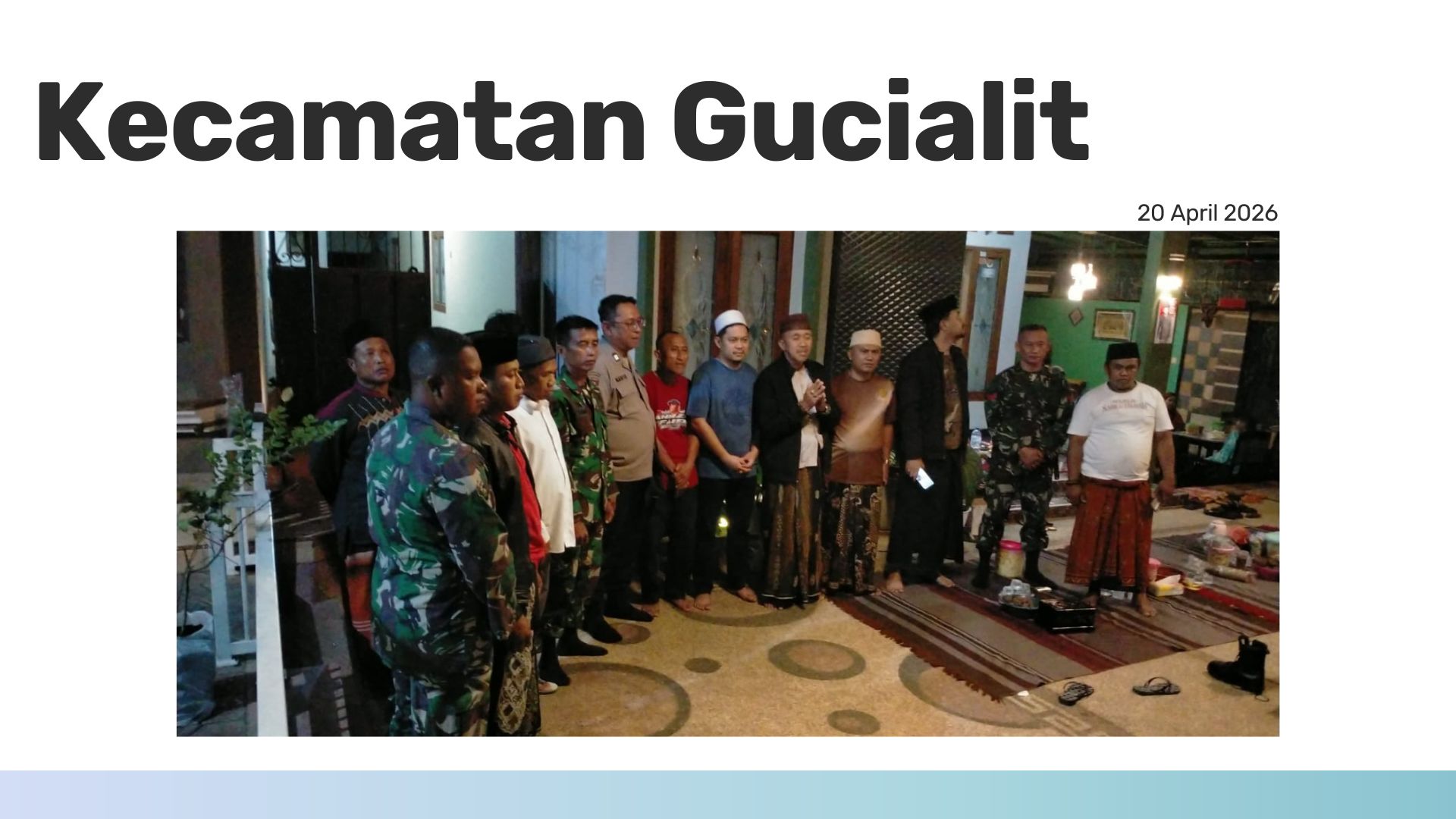 Camat Gucialit Bersama Forkopimcam Dampingi Kades Pakel Silaturahmi, Wujudkan Kondusifitas Wilayah