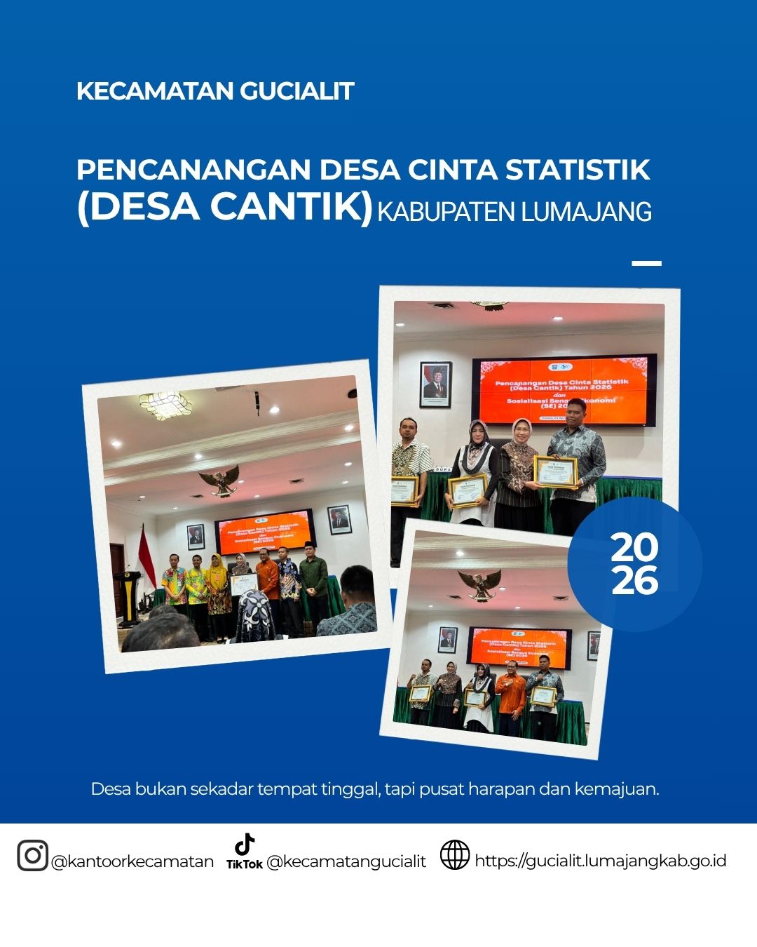 Camat Gucialit Hadiri Pencanangan Desa Gucialit sebagai Desa Cinta Statistik (Desa Cantik)