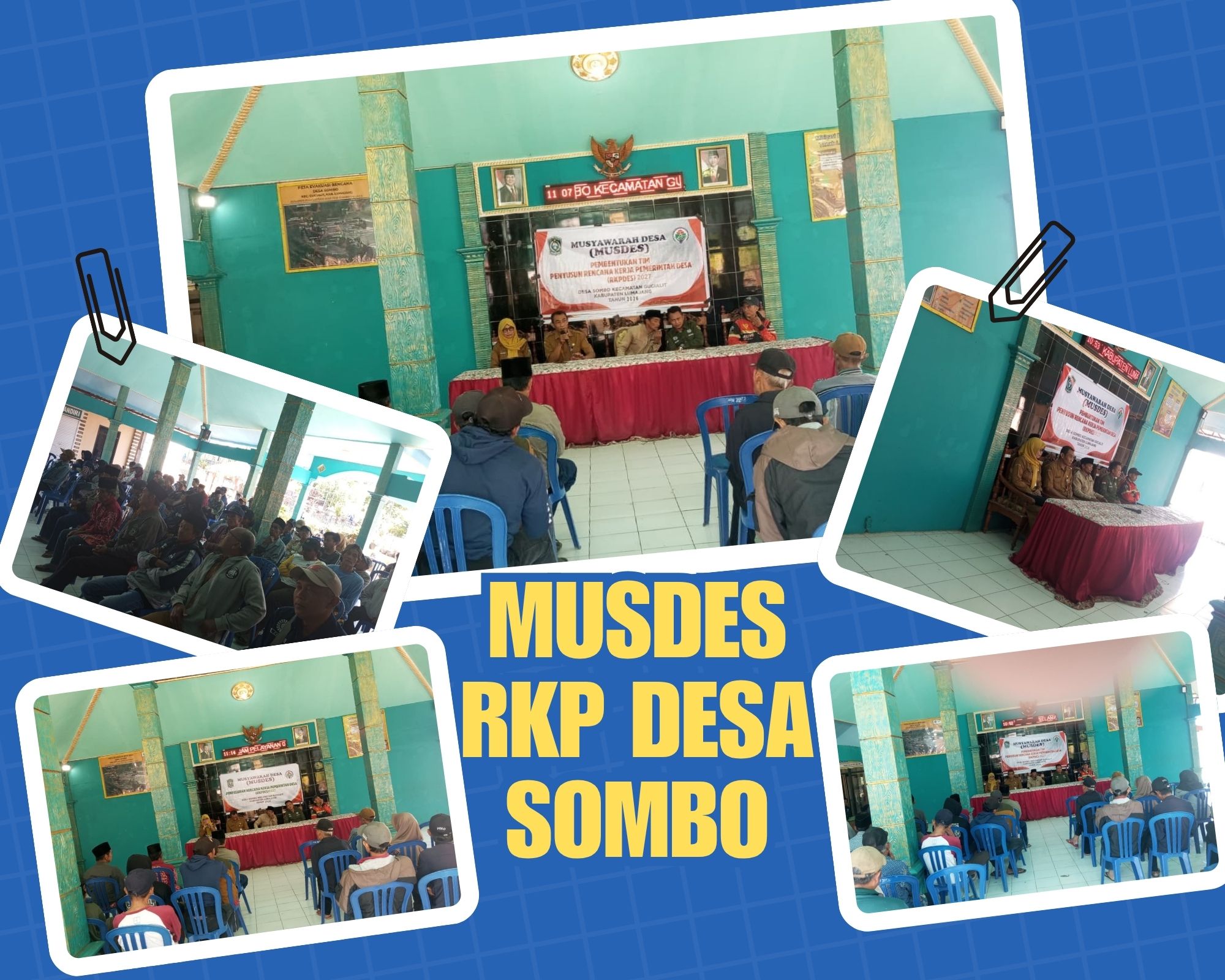 Tim PTPD Kecamatan Gucialit Hadiri Musyawarah Desa Penyusunan RKPDes Tahun 2027 di Desa Sombo