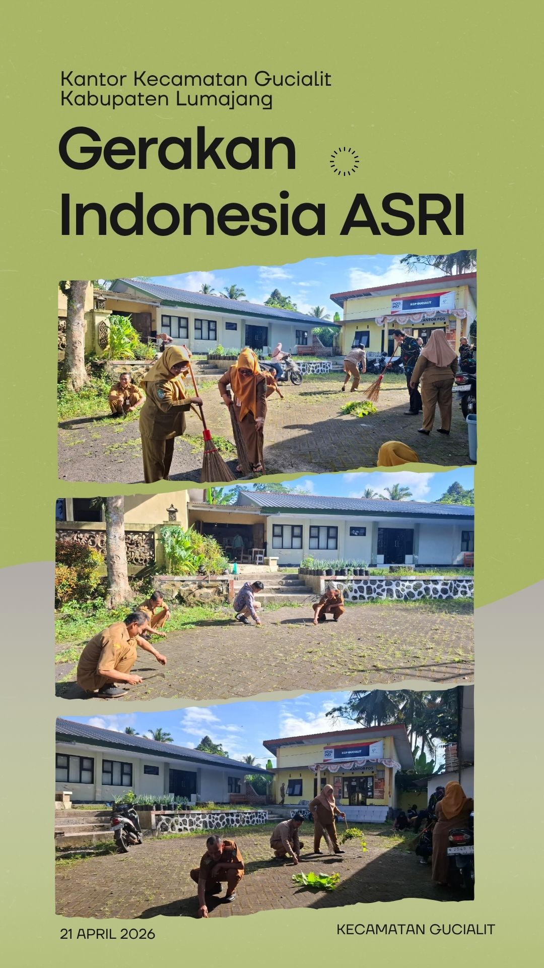 ASN Kecamatan Gucialit Laksanakan Gerakan Indonesia ASRI