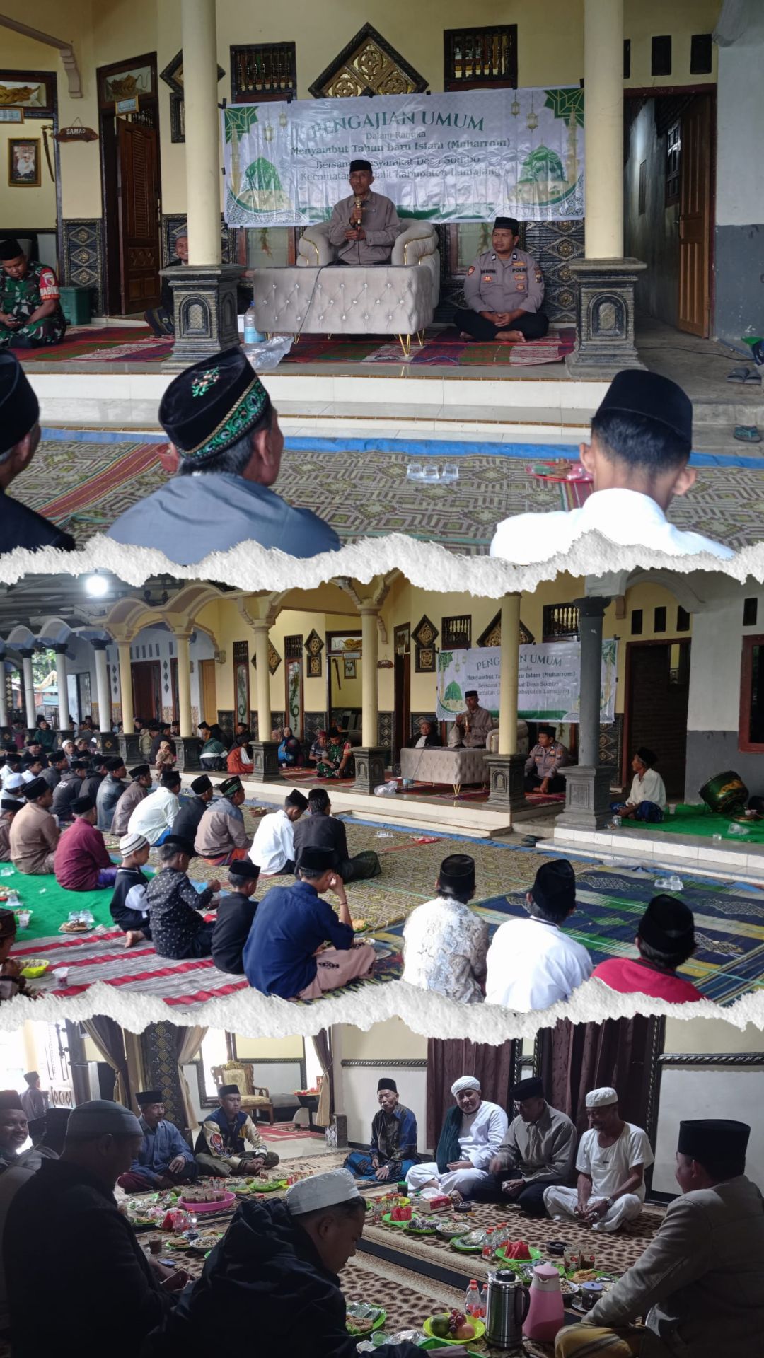 Camat Gucialit Hadiri Pengajian Umum Sambut Tahun Baru Islam di Desa Sombo