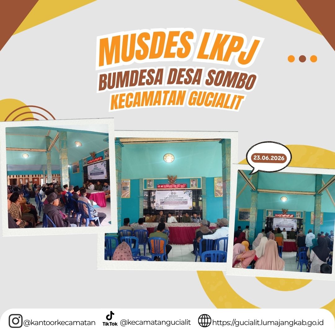 Camat Gucialit Hadiri Musdes LKPJ BUMDes Desa Sombo