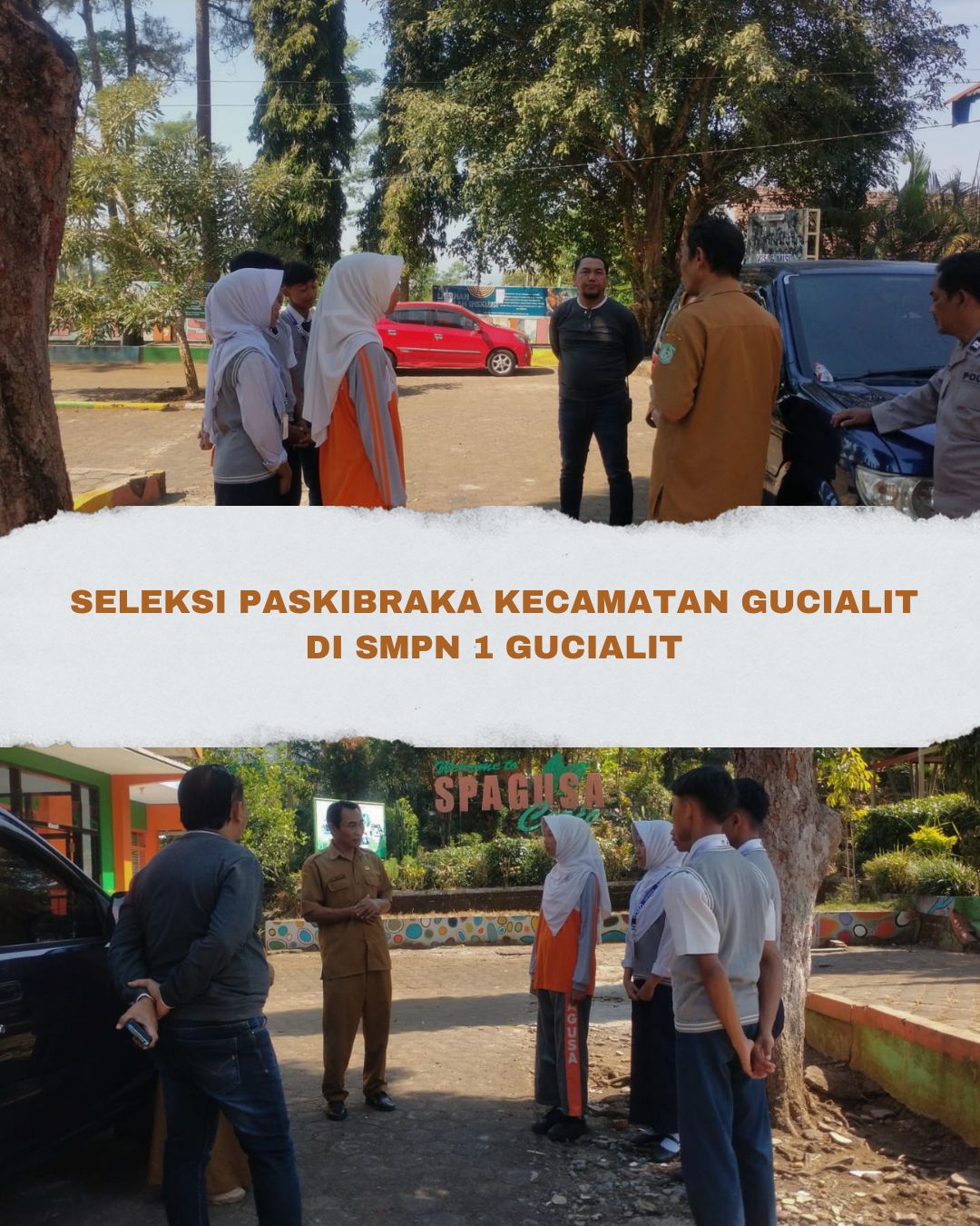 Sekretaris Kecamatan Gucialit Buka Seleksi Calon Paskibra Tingkat Kecamatan di SMPN 1 Gucialit