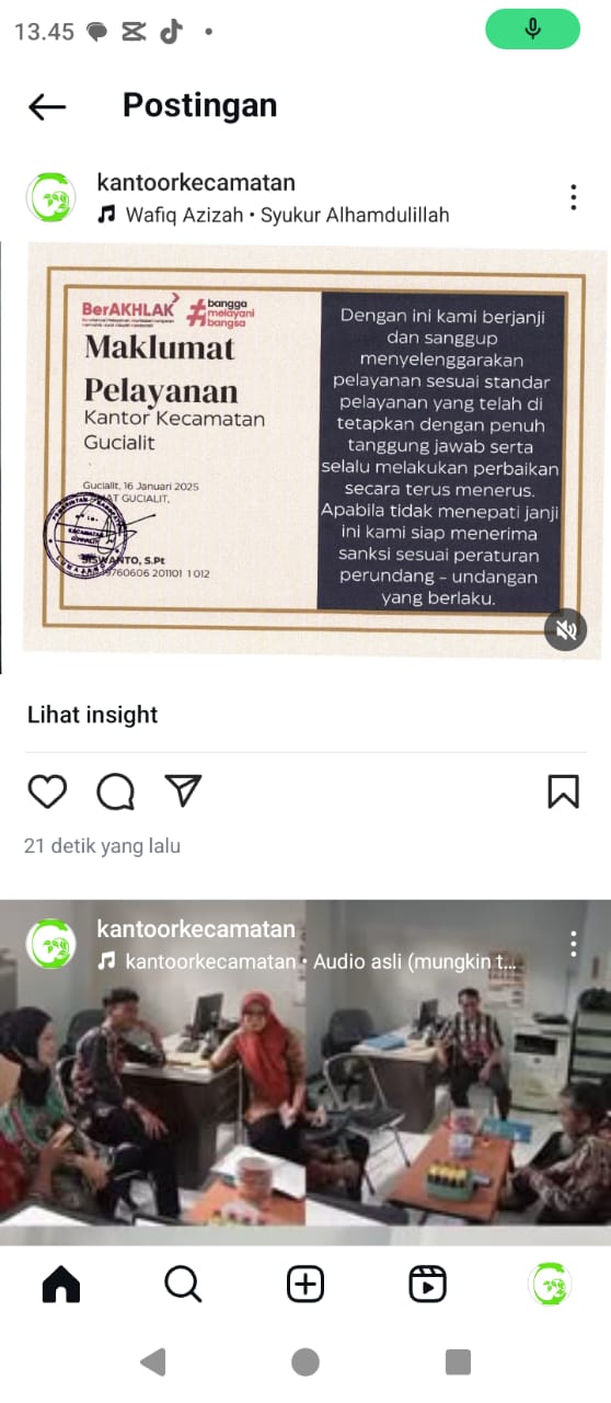 IMPELEMTASI NILAI - NILAI BerAKHLAK