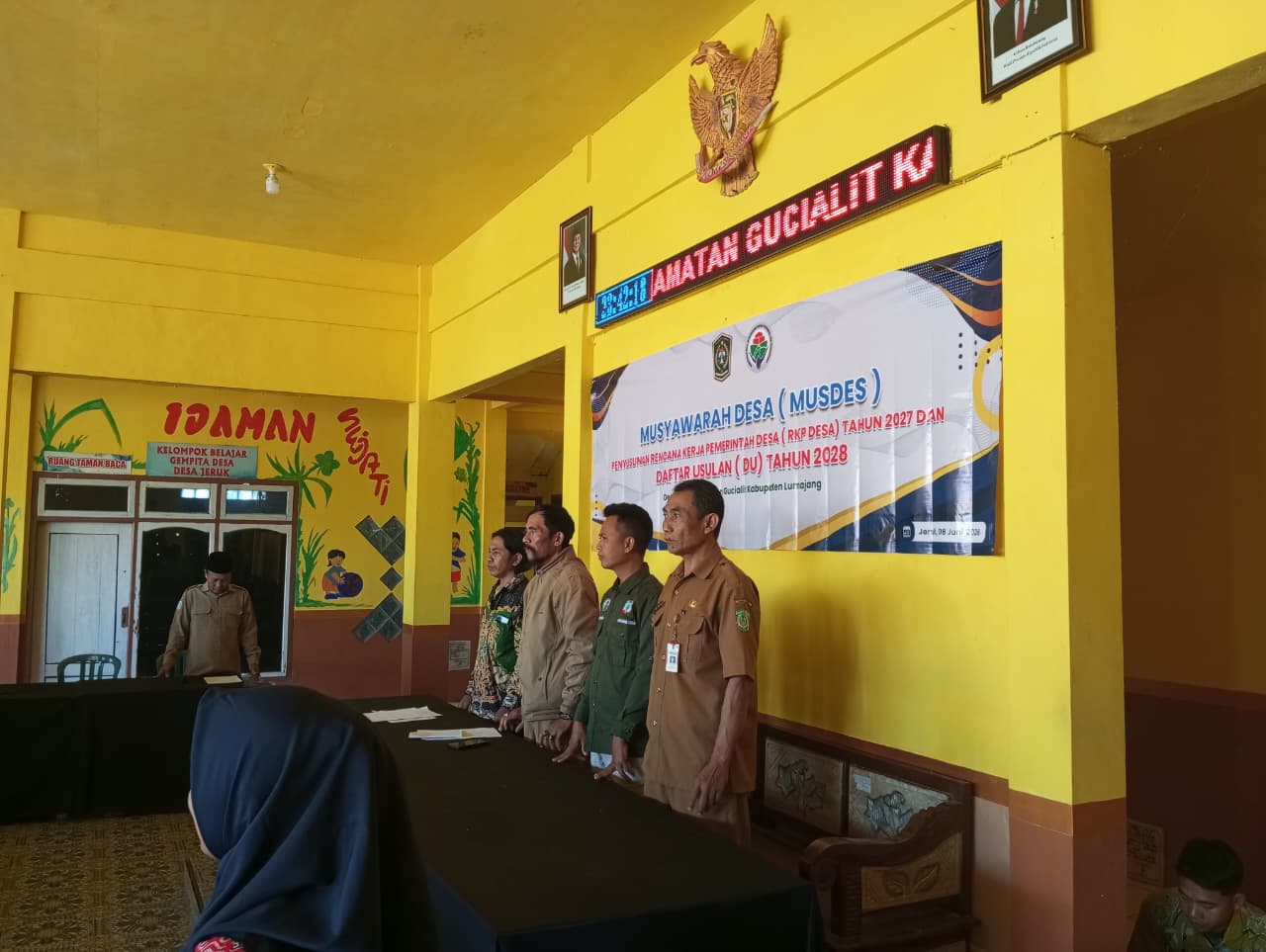 Tim PTPD Kecamatan Gucialit Hadiri Musyawarah Desa Penyusunan RKPDes Tahun 2027 di Desa Jeruk