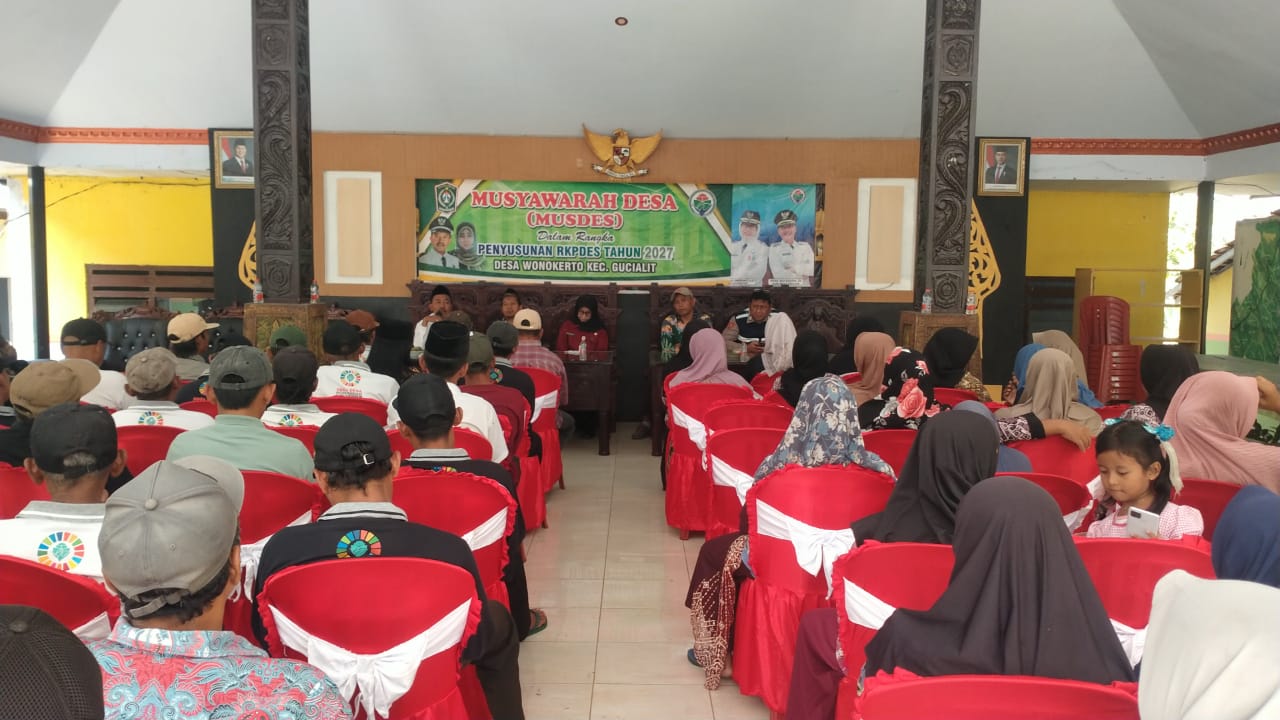 Tim PTPD Kecamatan Gucialit Hadiri Musdes Pembentukan Tim Penyusun RKP Desa Wonokerto