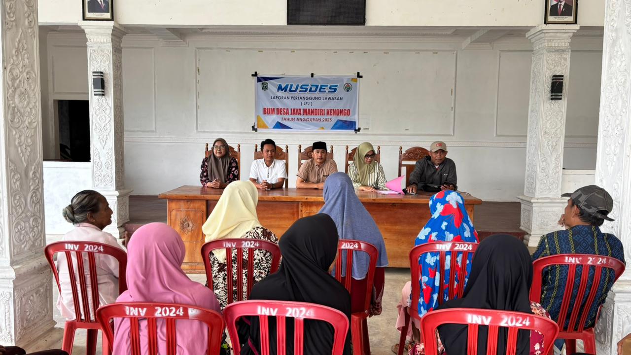 Kasi PMD Kec. Gucialit Hadiri Musdes Laporan Pertanggungjawaban BUMDes Desa Kenongo