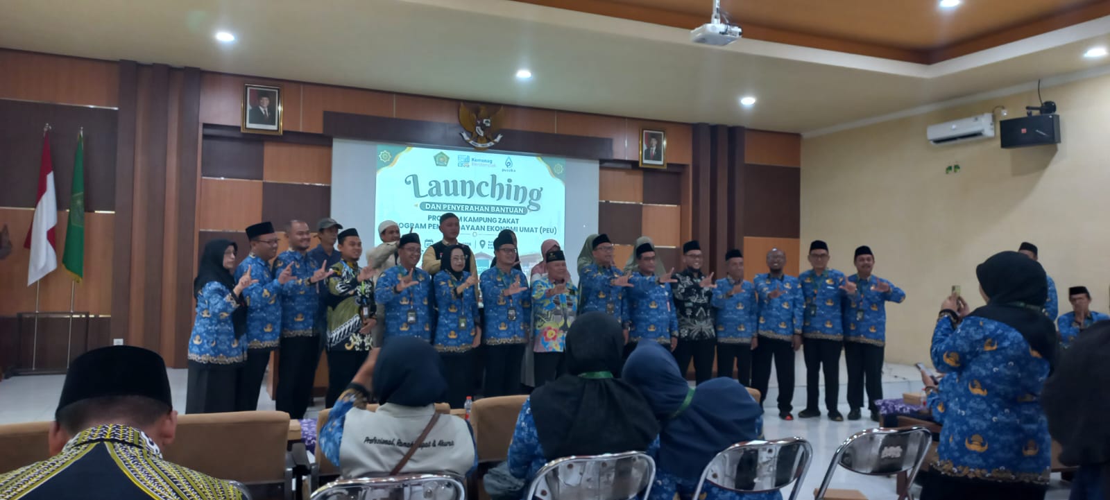 Kecamatan Gucialit Hadiri Launching Kampung Zakat di Kementerian Agama Kabupaten Lumajang