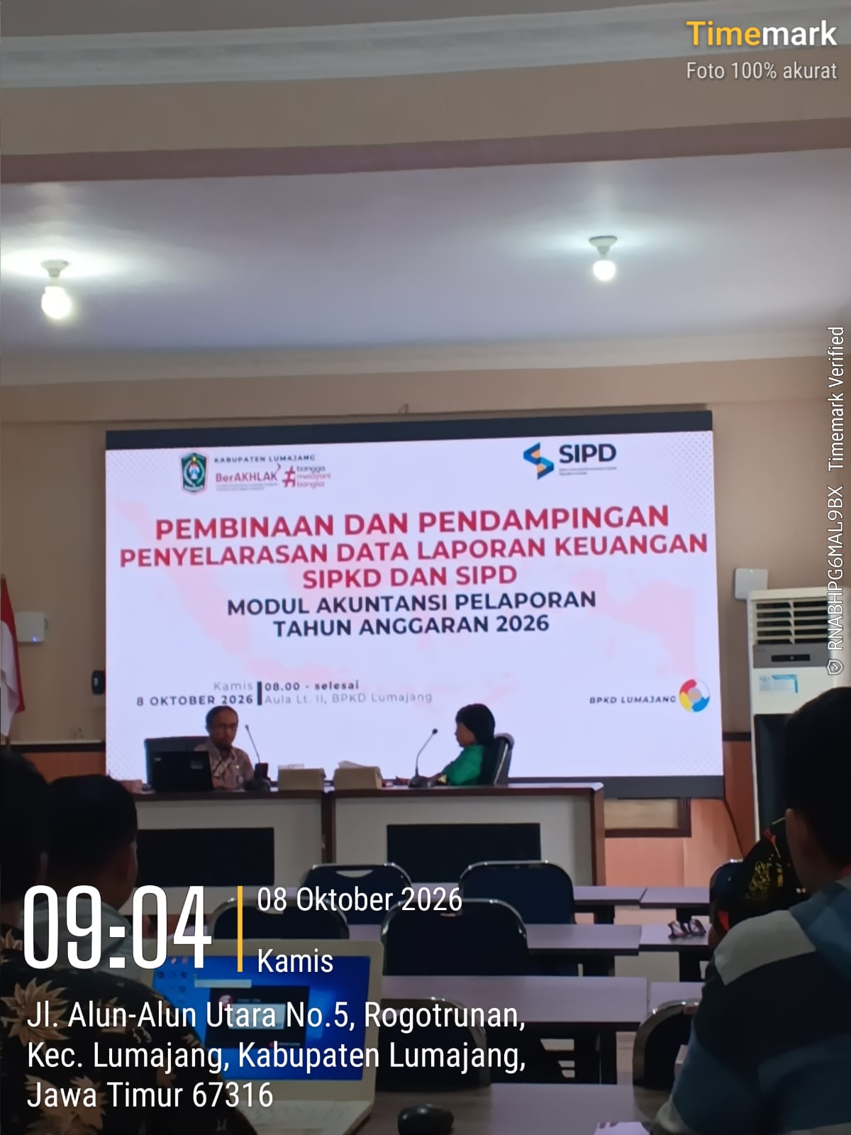Kasubag Keuangan Kecamatan Gucialit Mengikuti Pembinaan SIPD AKLAP di BPKD Kabupaten Lumajang