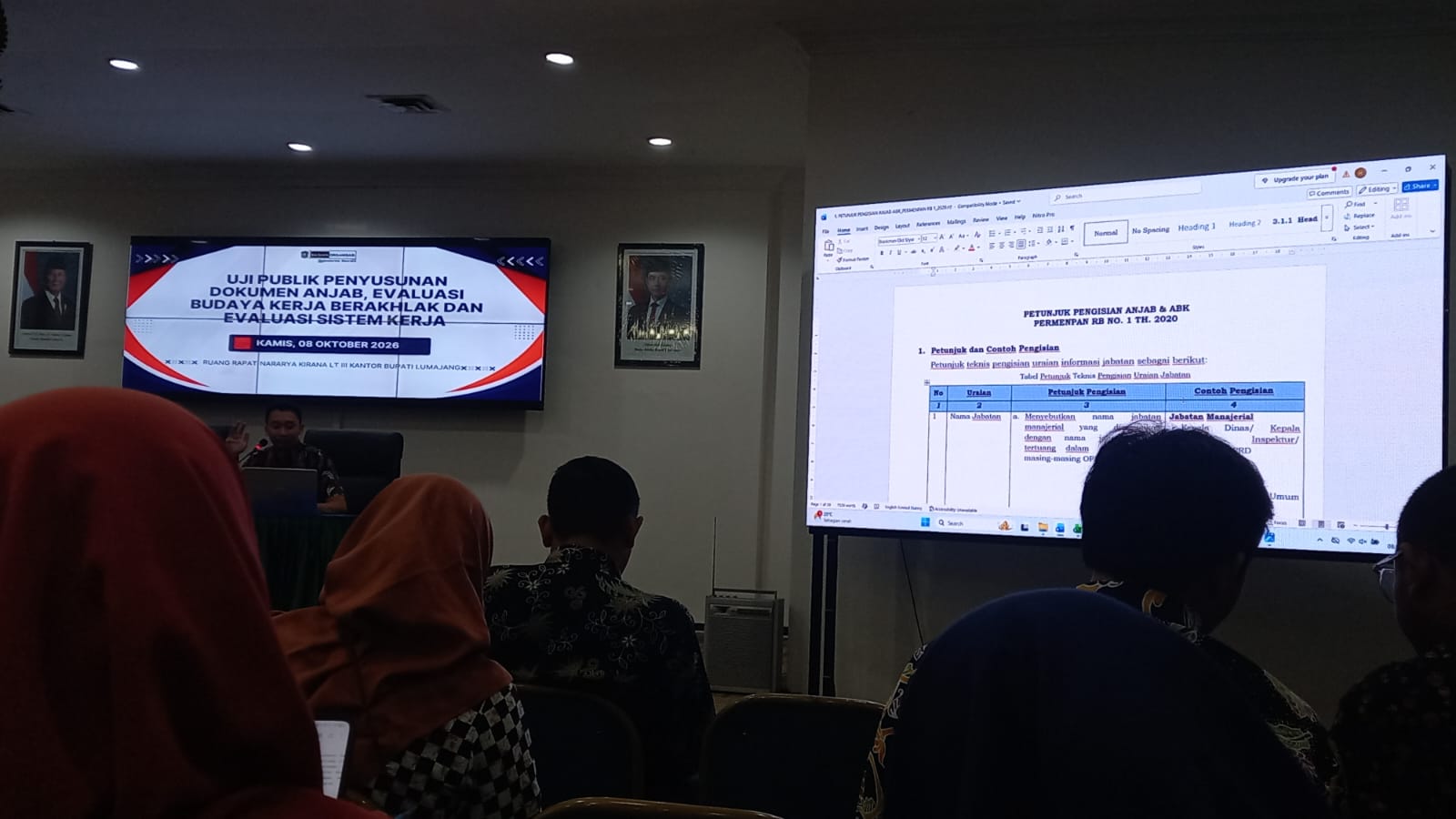 Sekcam Gucialit Hadiri Rapat Koordinasi Uji Publik Penyusunan Analisis Jabatan dan Analisis Beban Ke