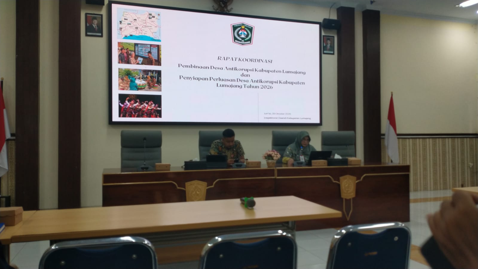 Kasi Pemerintahan Kecamatan Gucialit Hadiri Rakor Pembinaan Desa Antikorupsi di Inspektorat Kabupate